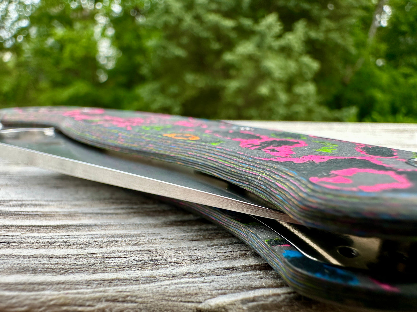 80s CamoCarbon Scales for Spyderco Paramilitary 2