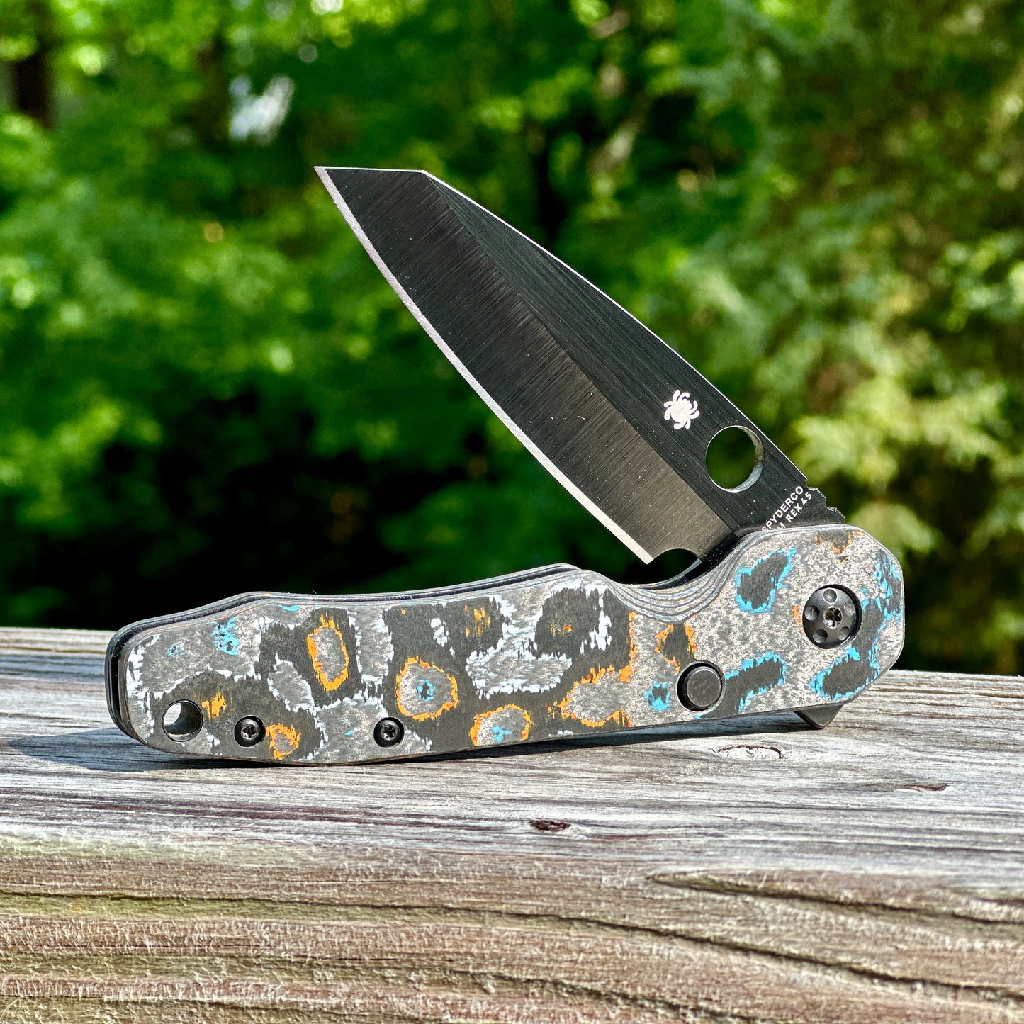 Gulf CamoCarbon Scales for Spyderco Smock CQI