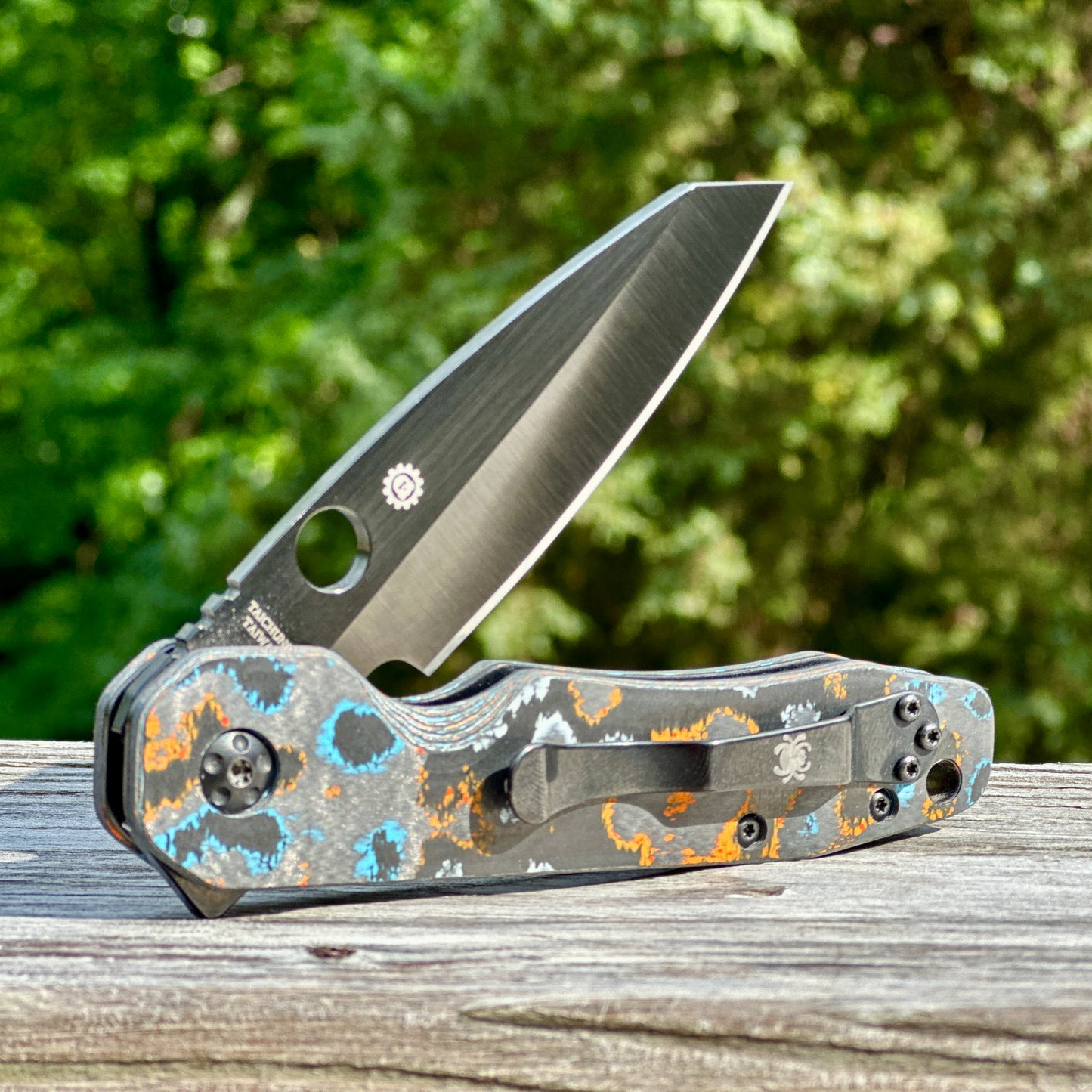 Gulf CamoCarbon Scales for Spyderco Smock CQI