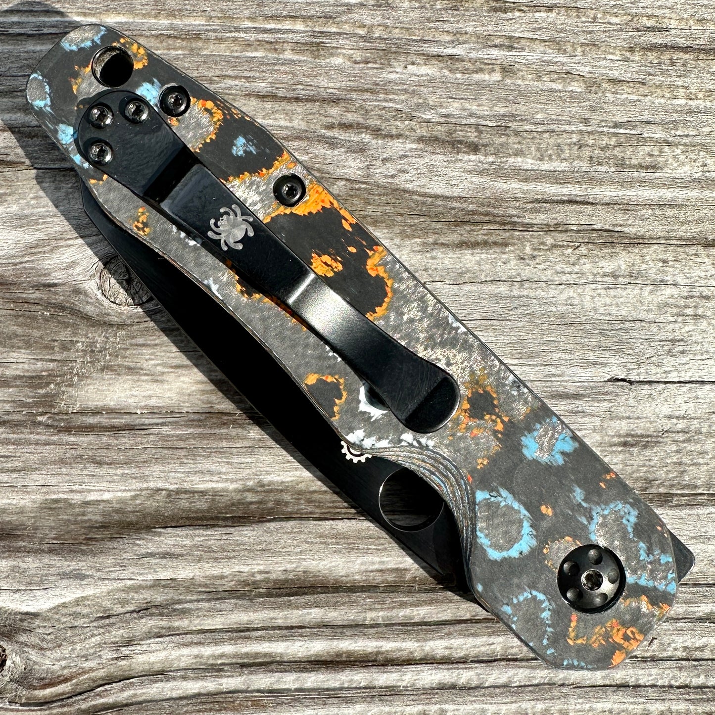 Gulf CamoCarbon Scales for Spyderco Smock CQI