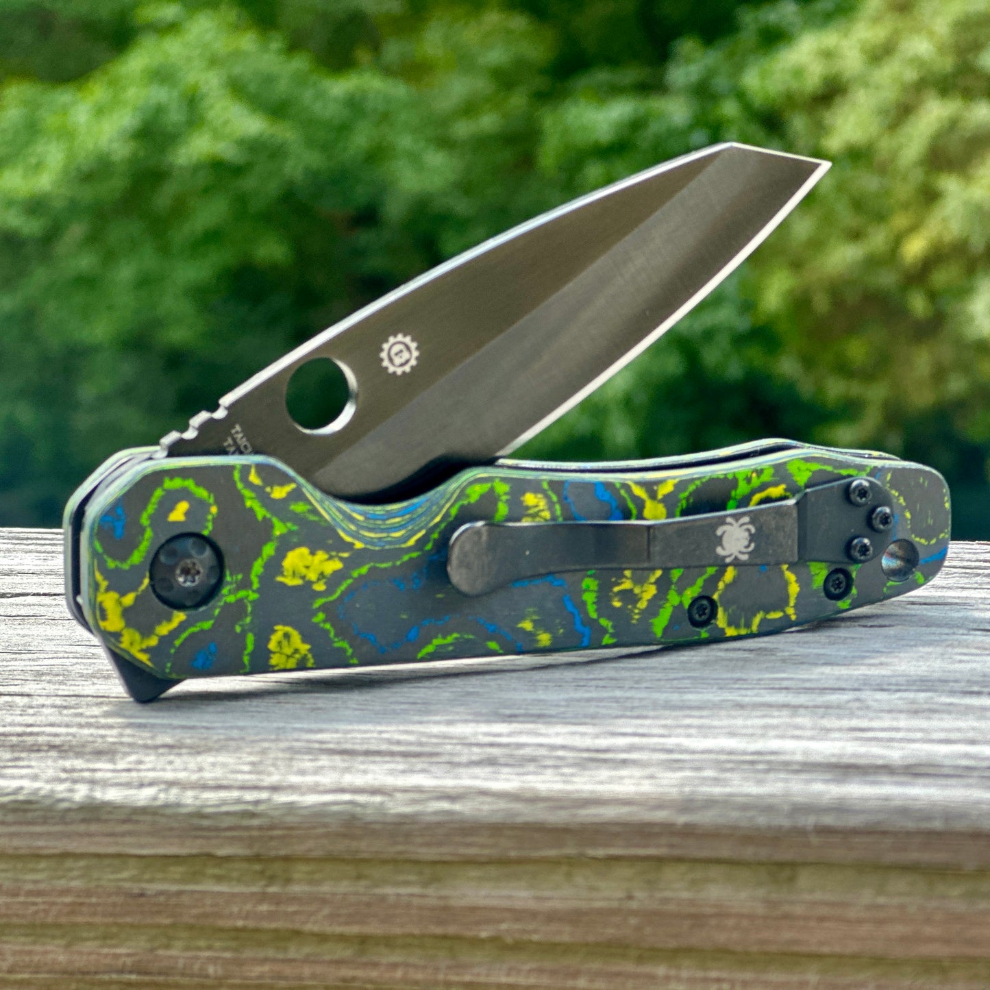 Gecko CamoCarbon Scales for Spyderco Smock CQI