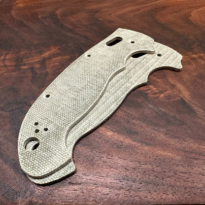 Olive Drab Micarta Scales for Spyderco Manix 2 XL