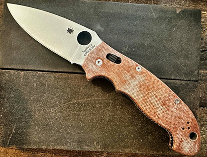 Natural Micarta Scales for Spyderco Manix 2 XL