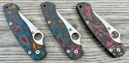 80s CamoCarbon Scales for Spyderco Paramilitary 2