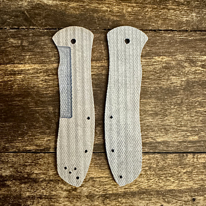 Full-Width Canvas Micarta Scales for Spyderco Gayle Bradley 2