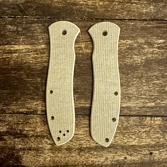 Full-Width Canvas Micarta Scales for Spyderco Gayle Bradley 2