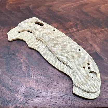 Natural Micarta Scales for Spyderco Manix 2 XL