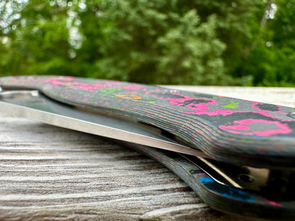 80s CamoCarbon Scales for Spyderco Paramilitary 2