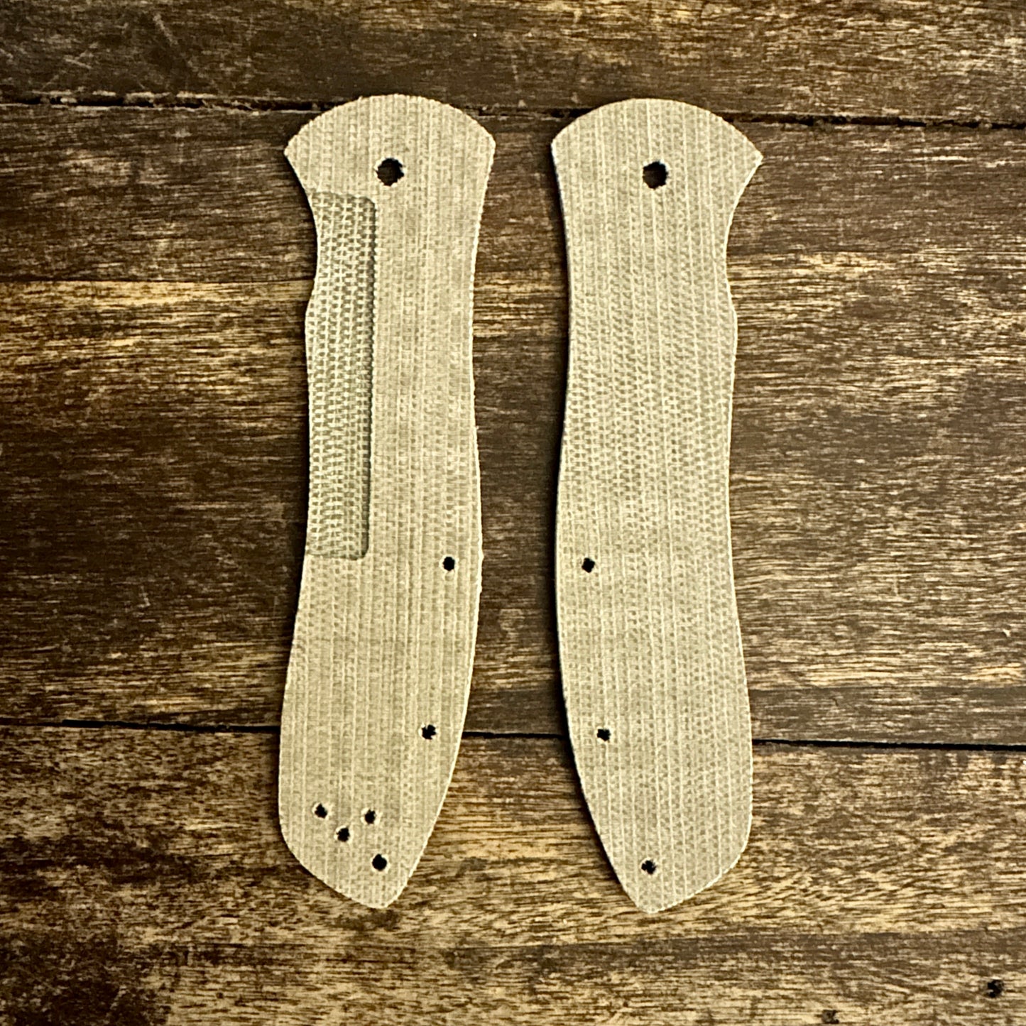 Full-Width Canvas Micarta Scales for Spyderco Gayle Bradley 2