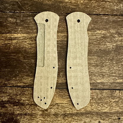 Full-Width Canvas Micarta Scales for Spyderco Gayle Bradley 2