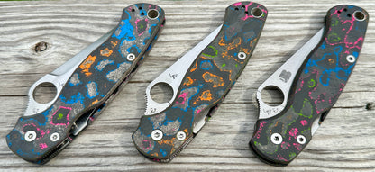 80s CamoCarbon Scales for Spyderco Paramilitary 2