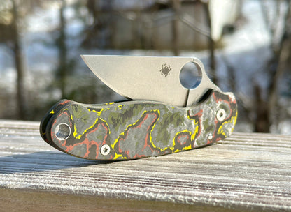 Boba Fett CamoCarbon Scales for Spyderco Para 3