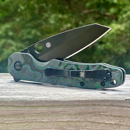 Kelp Bed CamoCarbon Scales for Spyderco Smock CQI