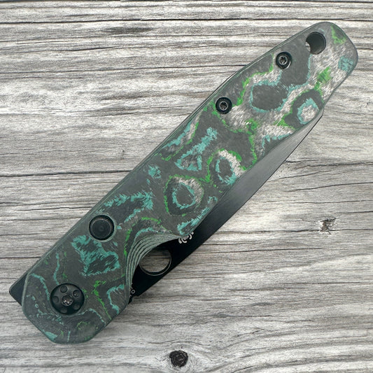 Kelp Bed CamoCarbon Scales for Spyderco Smock CQI
