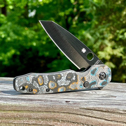 Gulf CamoCarbon Scales for Spyderco Smock CQI