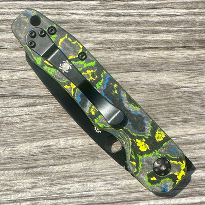 Gecko CamoCarbon Scales for Spyderco Smock CQI