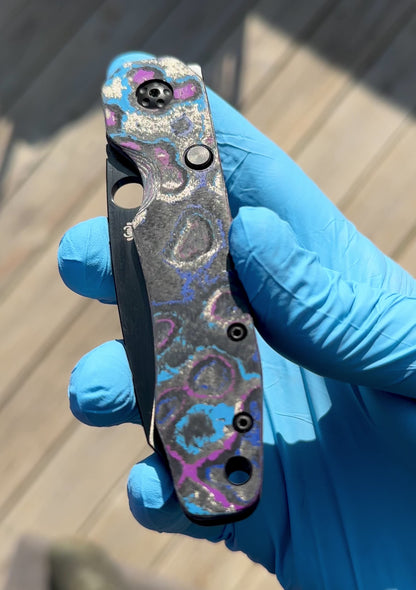 Dantanium CamoCarbon Scales for Spyderco Smock
